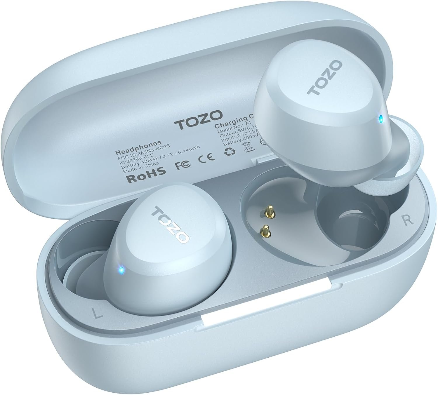 TOZO A1 Wireless Earbuds Bluetooth 5.3 Light Weight in Ear Headphones